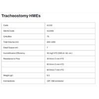 فلتر القصبة الهوائية - Tracheostomy HME Filter