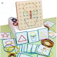 لوح جيوبورد خشبي تعليمي للعلاج الوظيفي