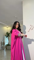 عباية قطن بيكيه نص بشت فوشي مع كلفة تطريز