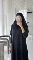 ‎‏‎ عباية جوخ أسود مع كلفة أسود نص كلوش ‎‏‎‏‎‏ ‎‏‎...