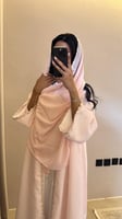 عباية لنن هندي وردي مع كلفة ورد ملون نص ‎‏‎‏‎‏‎‏‎‏...