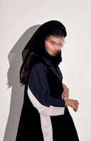 عباية كريب أسود وكحلي وبيج بدون ياة