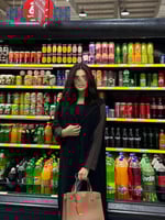 عباية بليزر كريب اسود مع بني