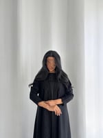 ‎‏‎ عباية جوخ أسود مع كلفة أسود نص كلوش ‎‏‎‏‎‏ ‎‏‎...