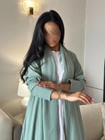 عباية لنن لون تيفاني كلوش ‏‎‏‎‏‎‏‎‏‎‏‎