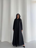‎‏‎ عباية جوخ أسود مع كلفة أسود نص كلوش ‎‏‎‏‎‏ ‎‏‎...