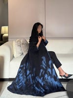 عباية دبل فيس قماش شانيل القصة كلوش ‏‎