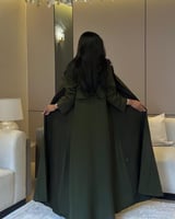 بليزر كتان زيتي درجتين ‏‎