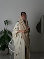 عباية كريب مكسر نص بشت بيج