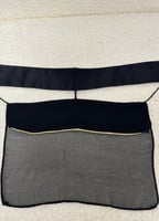 برقع اسود مع زري ذهبي