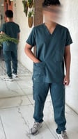 سكراب طبي ، لون زيتي (رجالي-نسائي)
