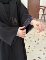 عباية نص كلوش كريب و كشمير