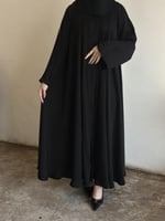 عبايه طقطق قماش انترنت طقطق مع طرحه