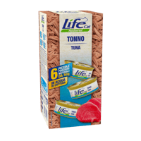 life cat معلبات لايف كات تونا بالمرق 6×50 غ طعام ر...