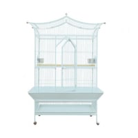 قفص للطيور بحجم كبير باللون الابيض ( A42 )