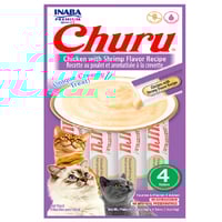 INABA مكافأة كريمية للقطط بالدجاج مع الجمبري 14×4...