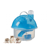 بيت للهامستر باللون الازرق بحجم صغير