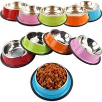 صحن اكل للقطط والكلاب بألوان مختلفة ورسومات مختلفة...