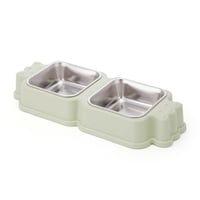 صحن اكل مع معدن على شكل حلاوة مناسب للقطط والكلاب...