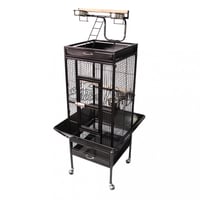 قفص للطيور بحجم كبير باللون الاسود ( A10 )