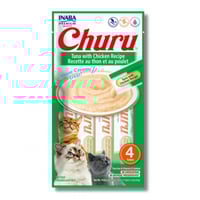 INABA مكافأة كريمية للقطط بالتونا والدجاج 14×4 جرا...