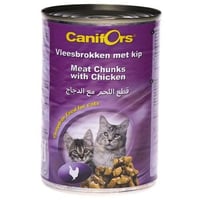 Canifors اكل رطب بنكهة قطع اللحم بالدجاج 410 جرام