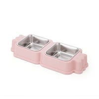 صحن اكل مع معدن على شكل حلاوة مناسب للقطط والكلاب...