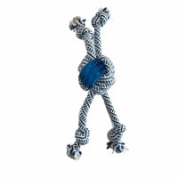 عضاضة كلاب على شكل كره مع حبال