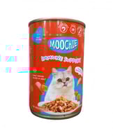 MOOCHIE أكل رطب للقطط البالغة بنكهة الدجاج والسالم...