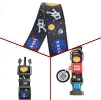 WAU DOG طوق للكلاب برسمة الفضاء بمقاسات مختلفة