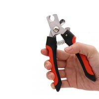 مقص أظافر مناسب للحيوانات الأليفة لون أحمر واسود