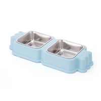 صحن اكل مع معدن على شكل حلاوة مناسب للقطط والكلاب...