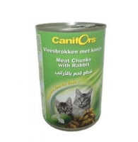 Canifors اكل رطب للقطط بنكهة قطع اللحم بالأرانب 41...