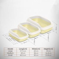 pakeway لتر بوكس مناسب للقطط الصغيرة بألوان مختلفة