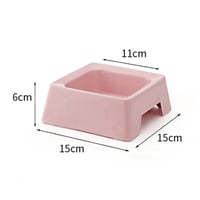 صحن اكل مربع للقطط والكلاب بألوان مختلفة