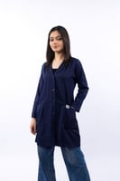 بالطو طبي نسائي كحلي | لابكوت موديل رقم 1