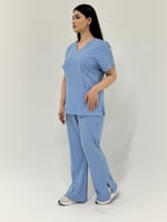 سكراب طبي لون سماوي - موديل رقم ٢