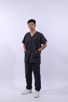 سكراب طبي رمادي غامق - رجالي