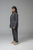 جكت طبي رمادي