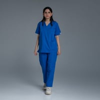 سكراب طبي للنساء لون ازرق فاتح