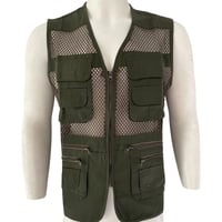 سديري شبك جاكيت زيتي