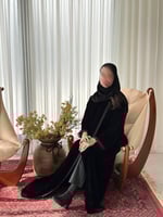 عباية شتوية أنيقة مع كلفة