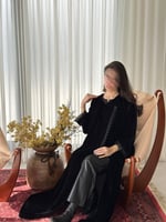 عباية شتوية أنيقة مع كلفة