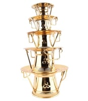 صحون لقيمات ع 5 ذهبي ABQ0002