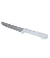 سكين مقاس 6 بيد بلاستيك ابيض + اسود KN6003