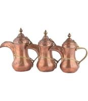 طقم دلة منفوخ حب رمان لون احمر ع3