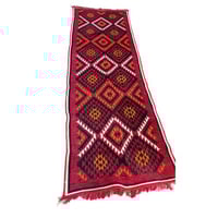 بساط فرشة قماش وجهين صناعة سورية مقاس 100*300 سم ع...