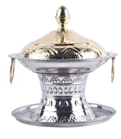 تمريه الجوهره فضي غطاء ذهبي T2 مقاس 20 (DB10005)