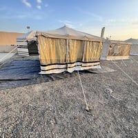 خيمة ابيض مخطط شفاف 30 ملي 3 غاط عدة مقاسات