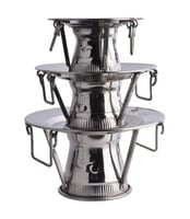 صحن لقيمات ع3 قطعة فضي